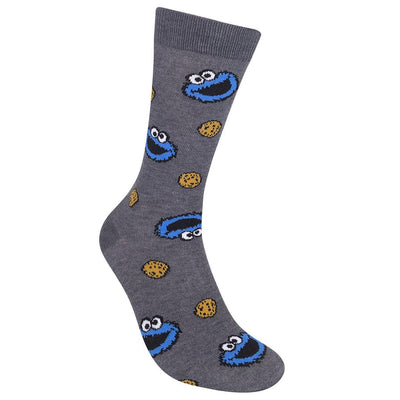 Cookie Monster Sesame Street Crew Socks | Unisex - Knock Your Socks Off