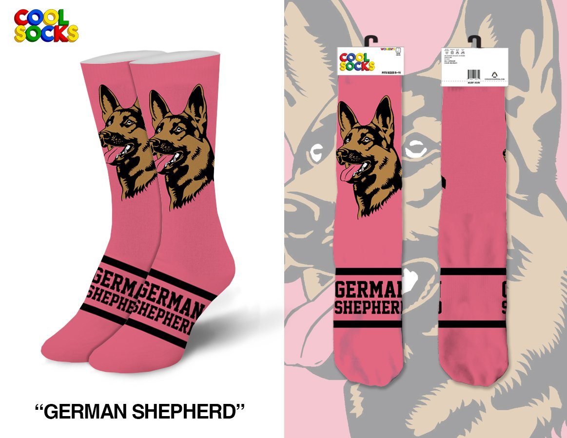 Cool Socks - German Shepherd Crew Socks | Women's - Knock Your Socks Off