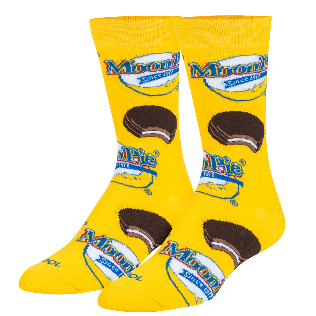 Cool Socks - Moon Pie Crew Socks | Men's - Knock Your Socks Off