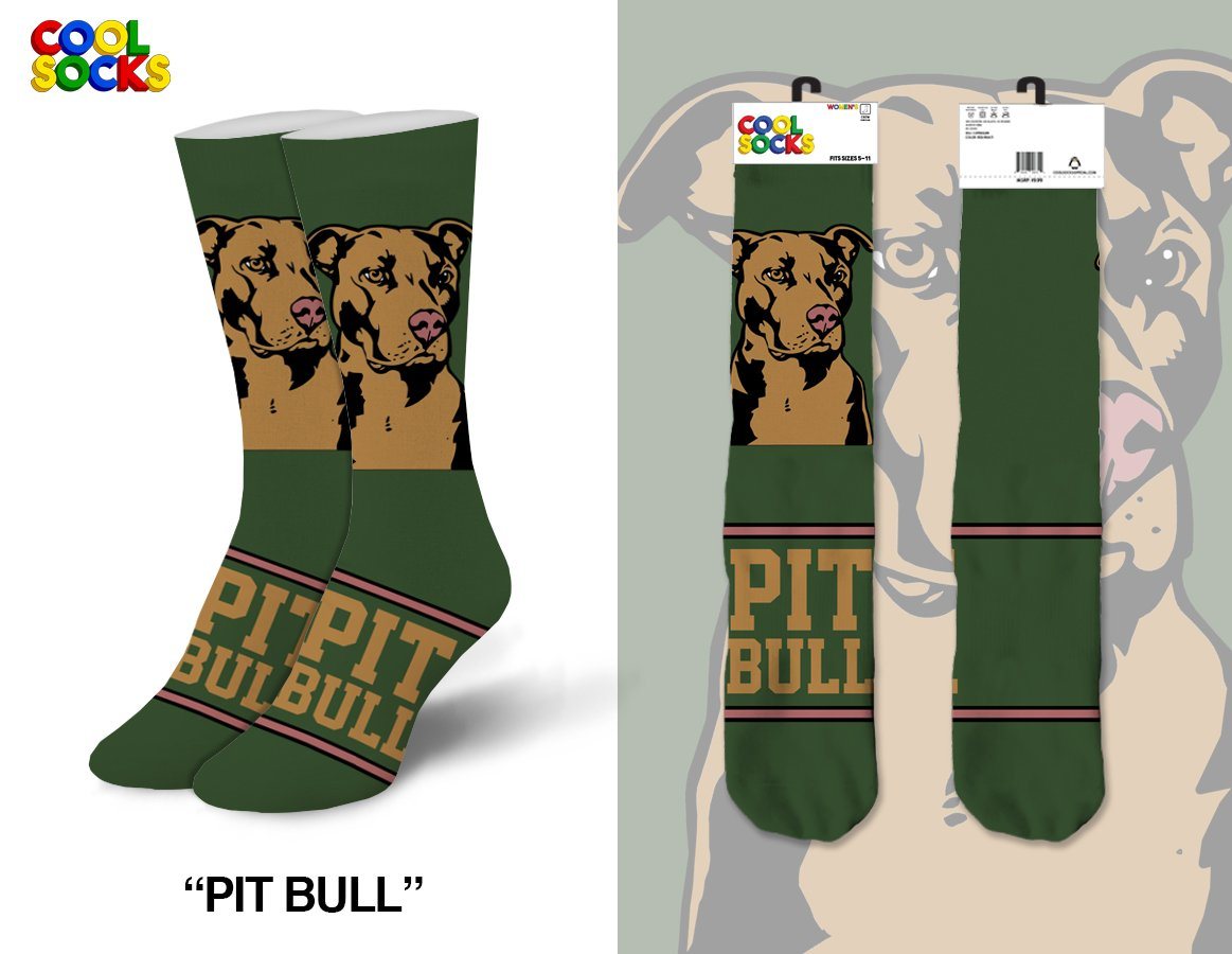 Cool Socks - Pit Bull Crew Socks | Women's - Knock Your Socks Off