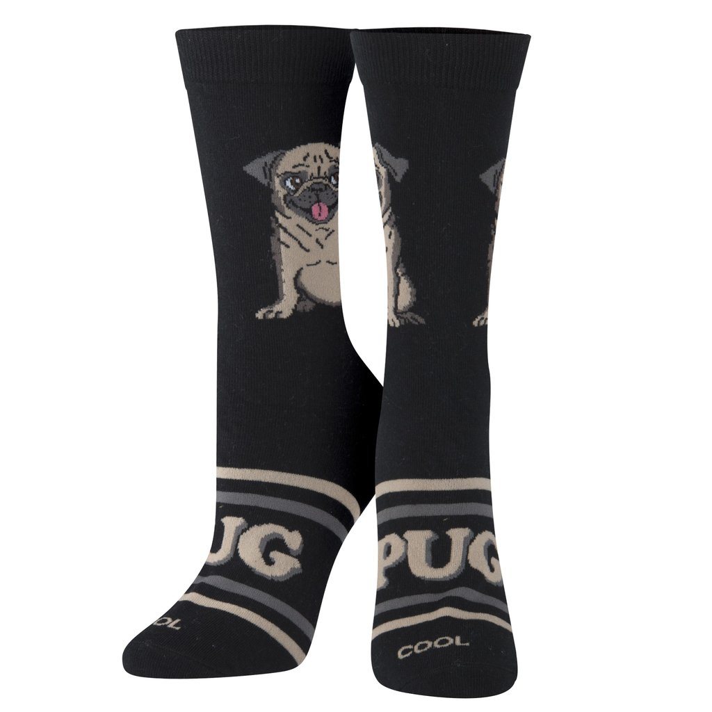 Cool Socks - Pug Crew Socks | Women's - Knock Your Socks Off