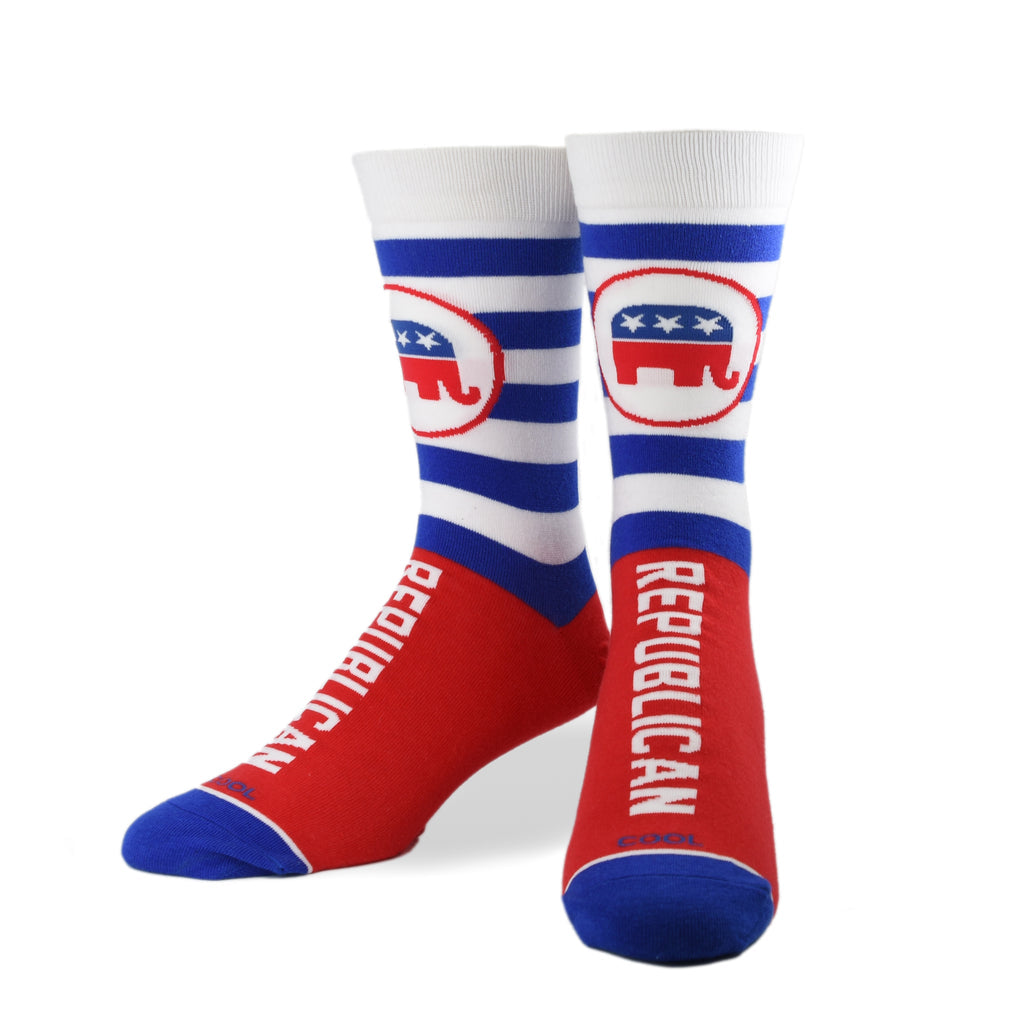 Cool Socks - Republican Crew Socks | Men's - Knock Your Socks Off