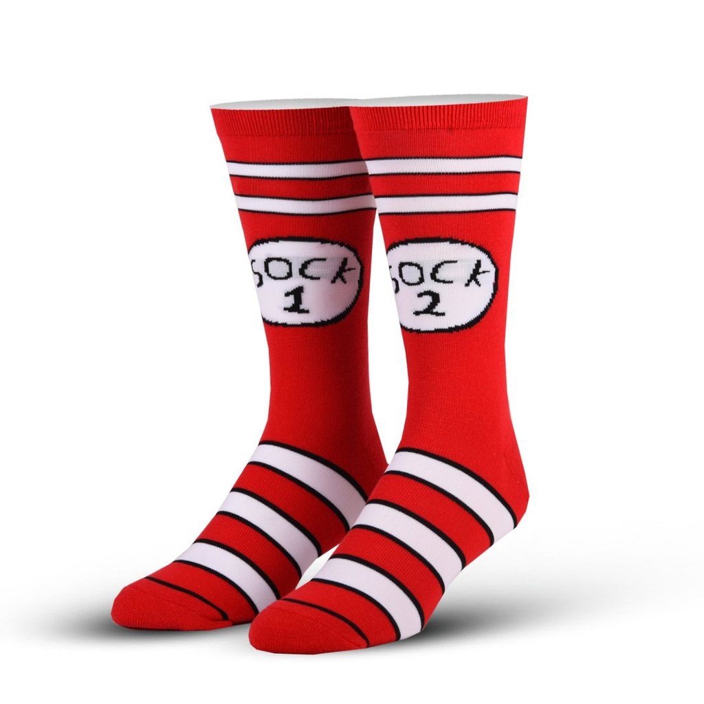 Cool Socks - Sock 1 Sock 2 Crew Socks | Men's - Knock Your Socks Off