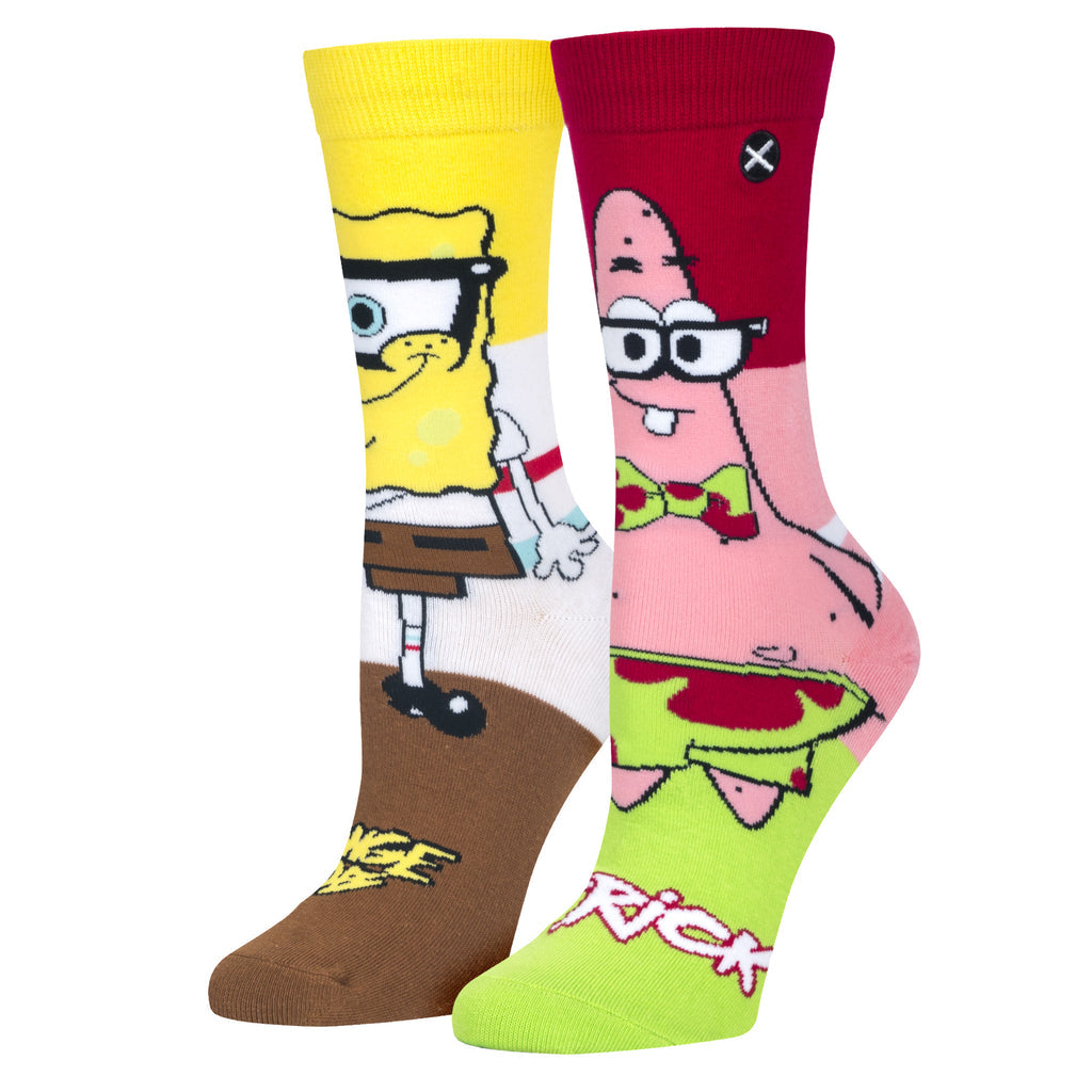 Cool Socks - Spongebob Nerdpants Crew Socks | Women's - Knock Your Socks Off