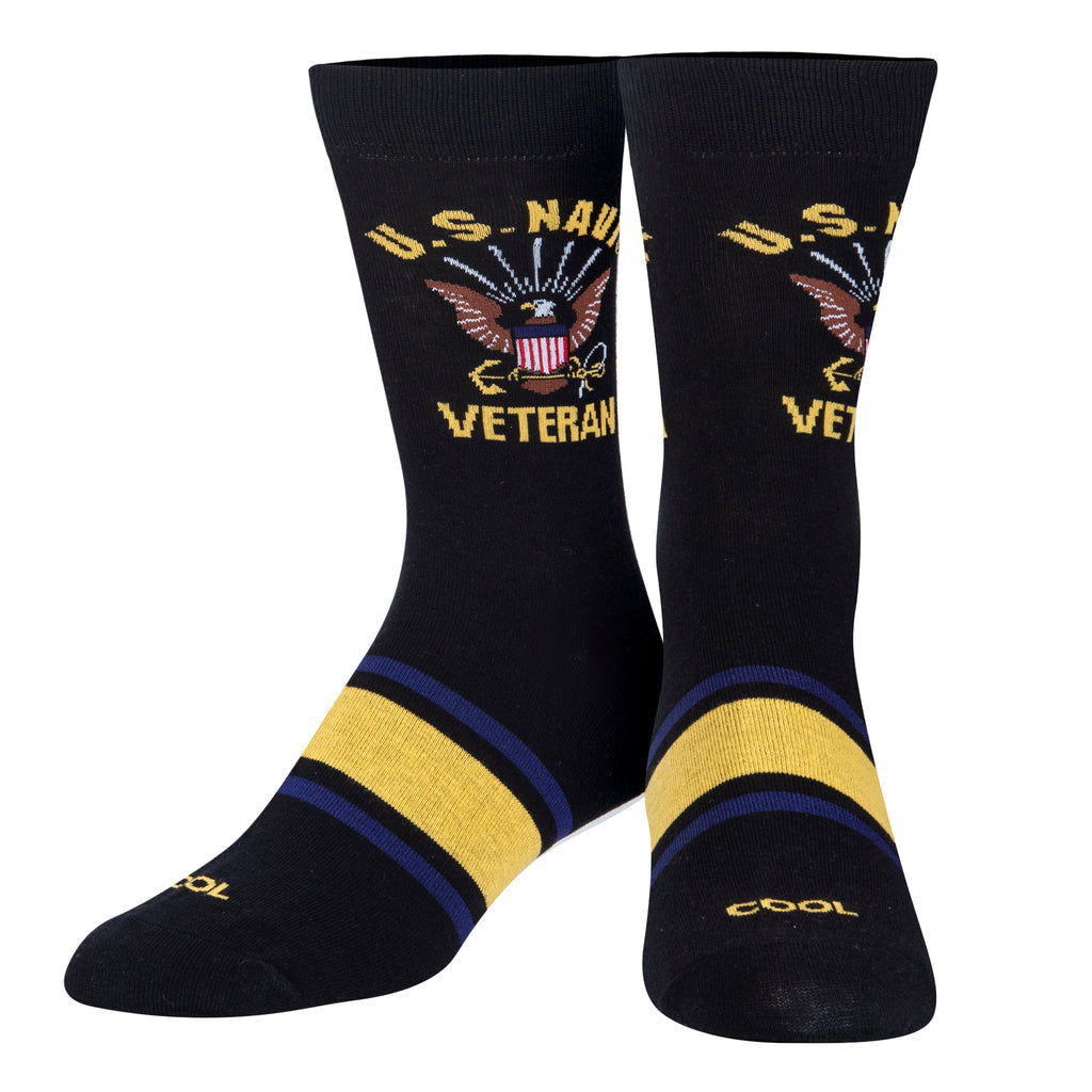 Cool Socks - US Navy Veteran Crew Socks | Men's - Knock Your Socks Off