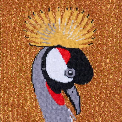 Crowned Crane Knee High Socks | Women's - Knock Your Socks Off