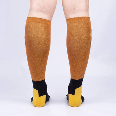Crowned Crane Knee High Socks | Women's - Knock Your Socks Off