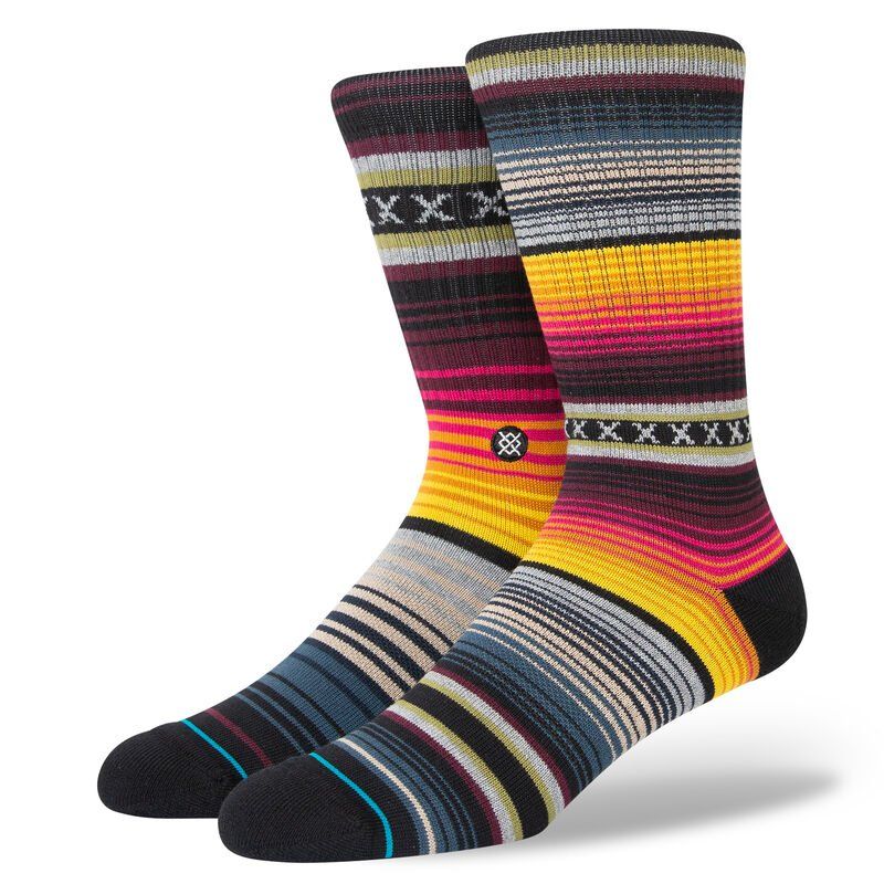 Curren St Burgundy Crew Socks | Men&