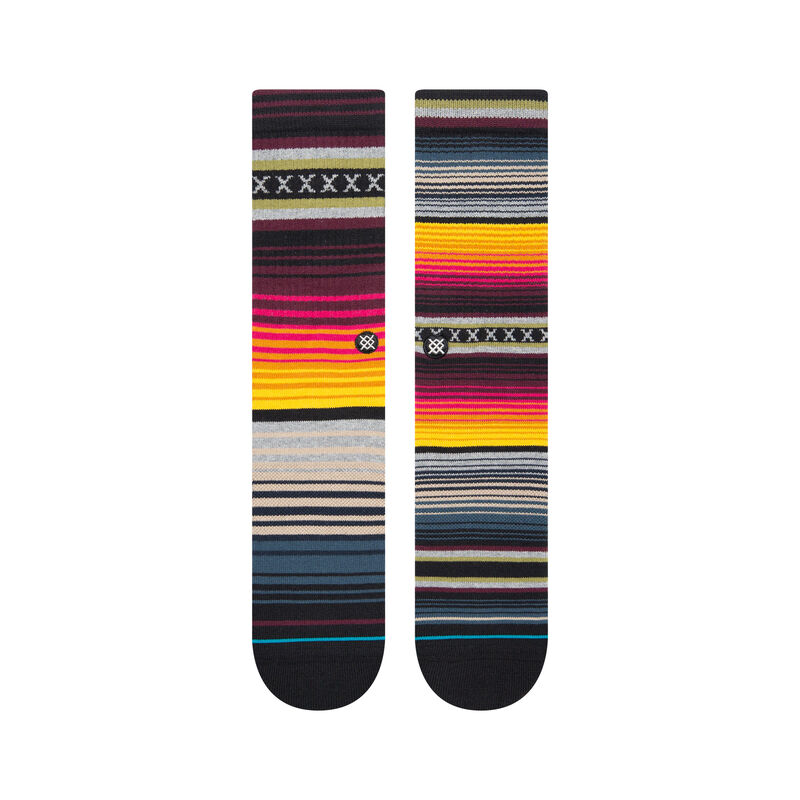 Curren St Burgundy Crew Socks | Men&