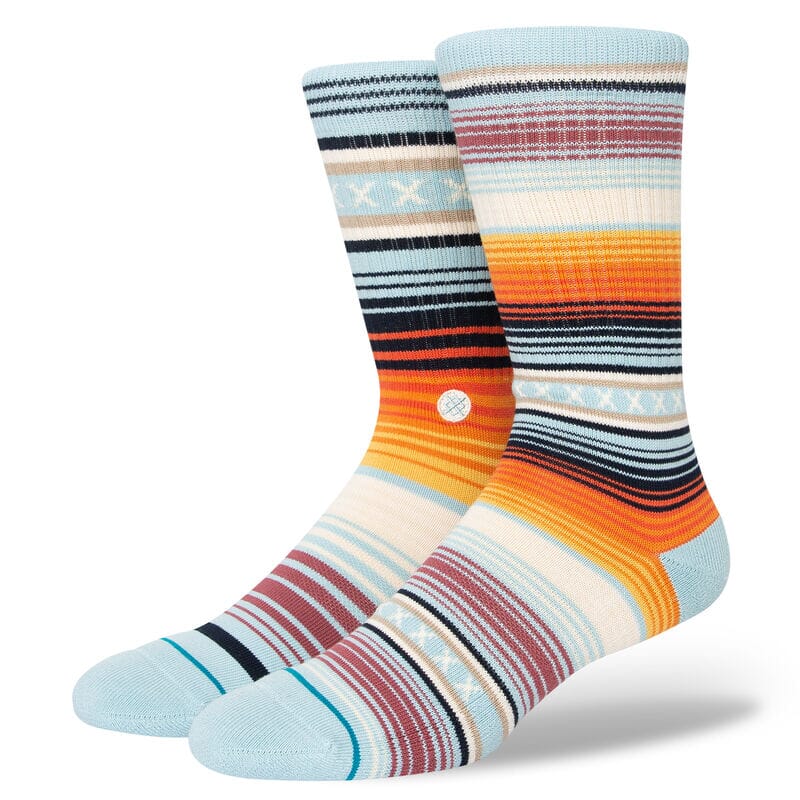 Curren St Lightblue Crew Socks | Men&