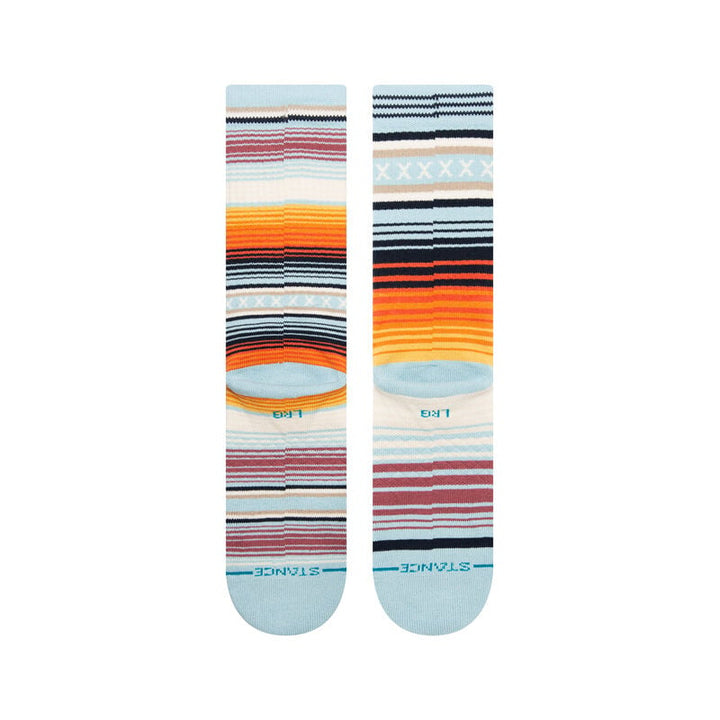 Curren St Lightblue Crew Socks | Men&