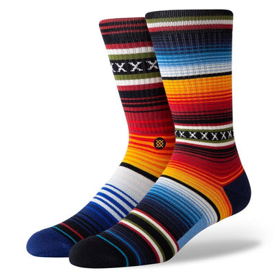 Curren St Red Crew Socks | Men's - Knock Your Socks Off