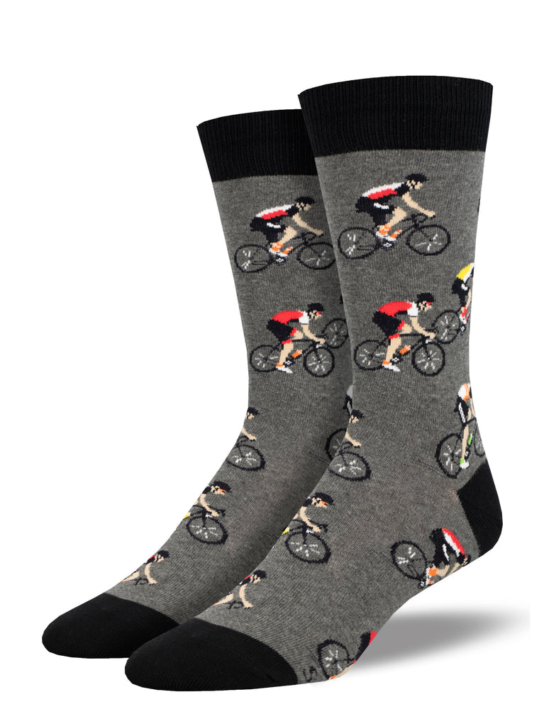 "Cycling Crew" Crew Socks | Men's - Knock Your Socks Off