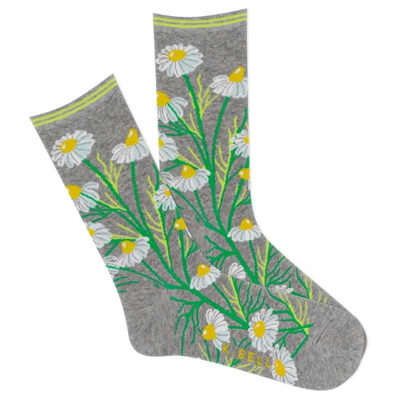 Daisies Crew Sock | Women's - Knock Your Socks Off