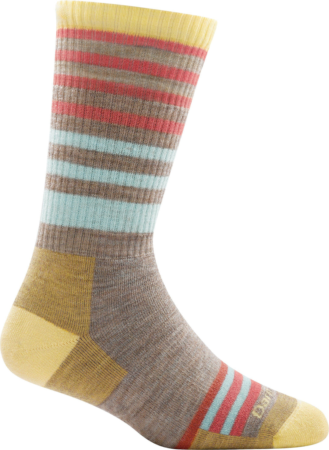 Pair of women's midweight boot socks shown flat with full cushion construction