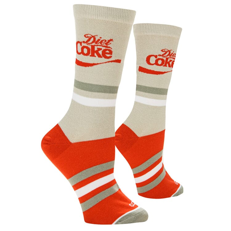 Diet Coke Silver Crew Socks | Women's - Knock Your Socks Off