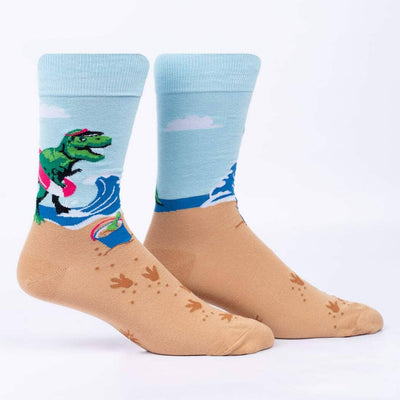 Dinos Gone Wild Crew Socks | Men's - Knock Your Socks Off