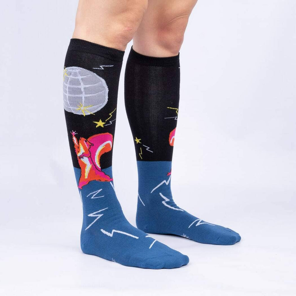 Disco Nut! Knee High Socks | Women's - Knock Your Socks Off
