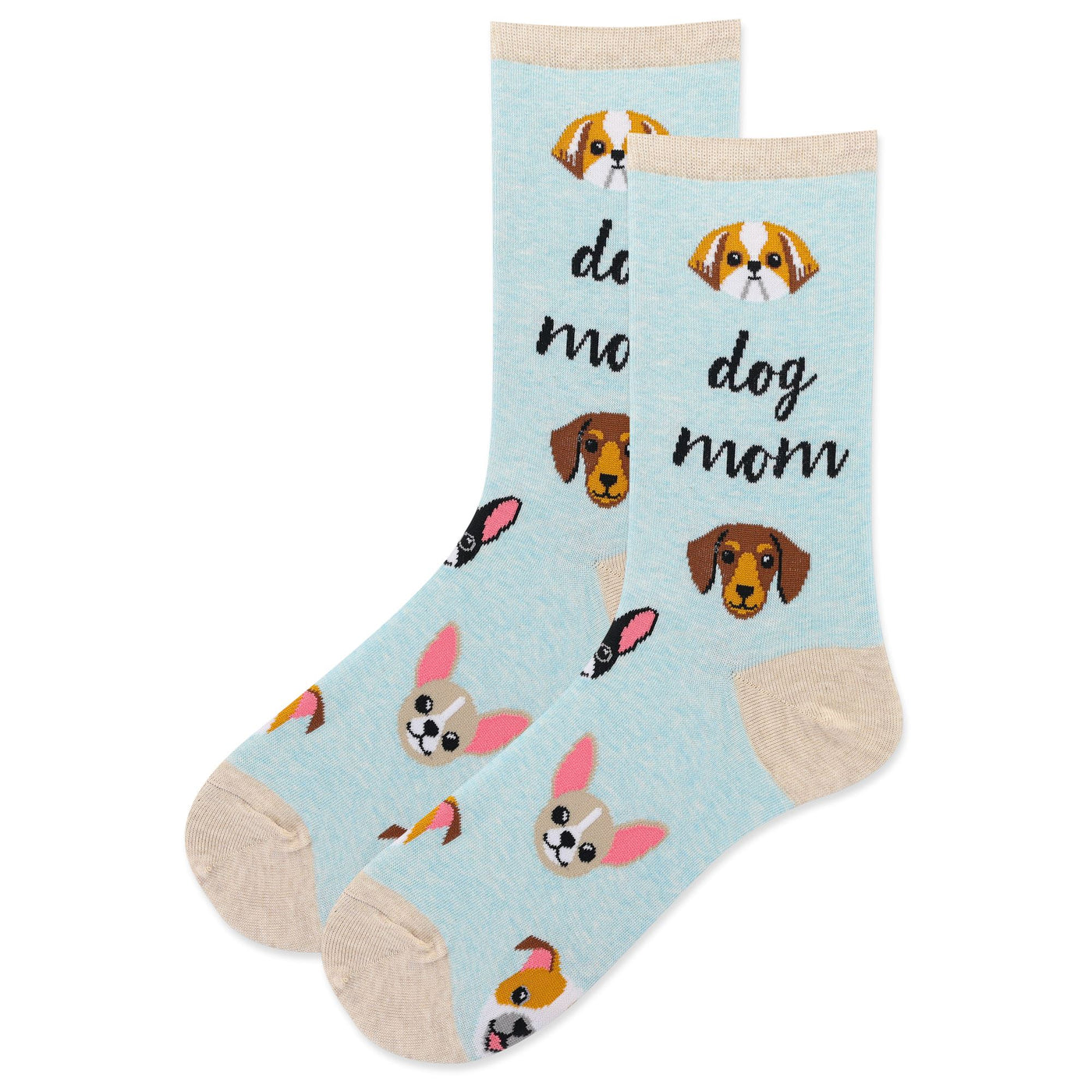 Dog Mom Crew Socks | Women's - Knock Your Socks Off