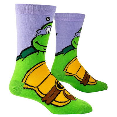 Donatello TMNT Purple Crew Socks | Men's - Knock Your Socks Off