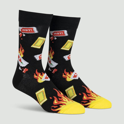 Extra Hot Crew Socks | Men's - Knock Your Socks Off