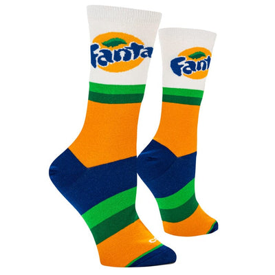 Fanta Orange Crew Socks | Women's - Knock Your Socks Off