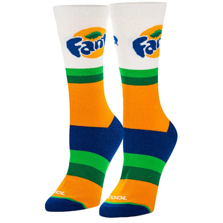 Fanta Orange Crew Socks | Women's - Knock Your Socks Off