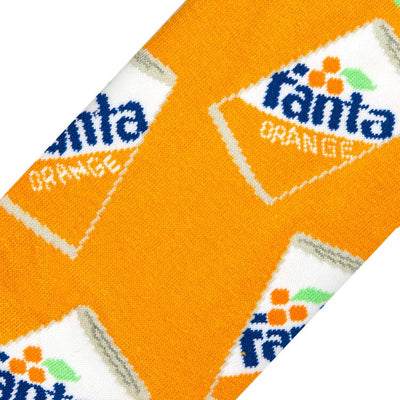 Fanta Orange Split Crew Socks | Men's - Knock Your Socks Off