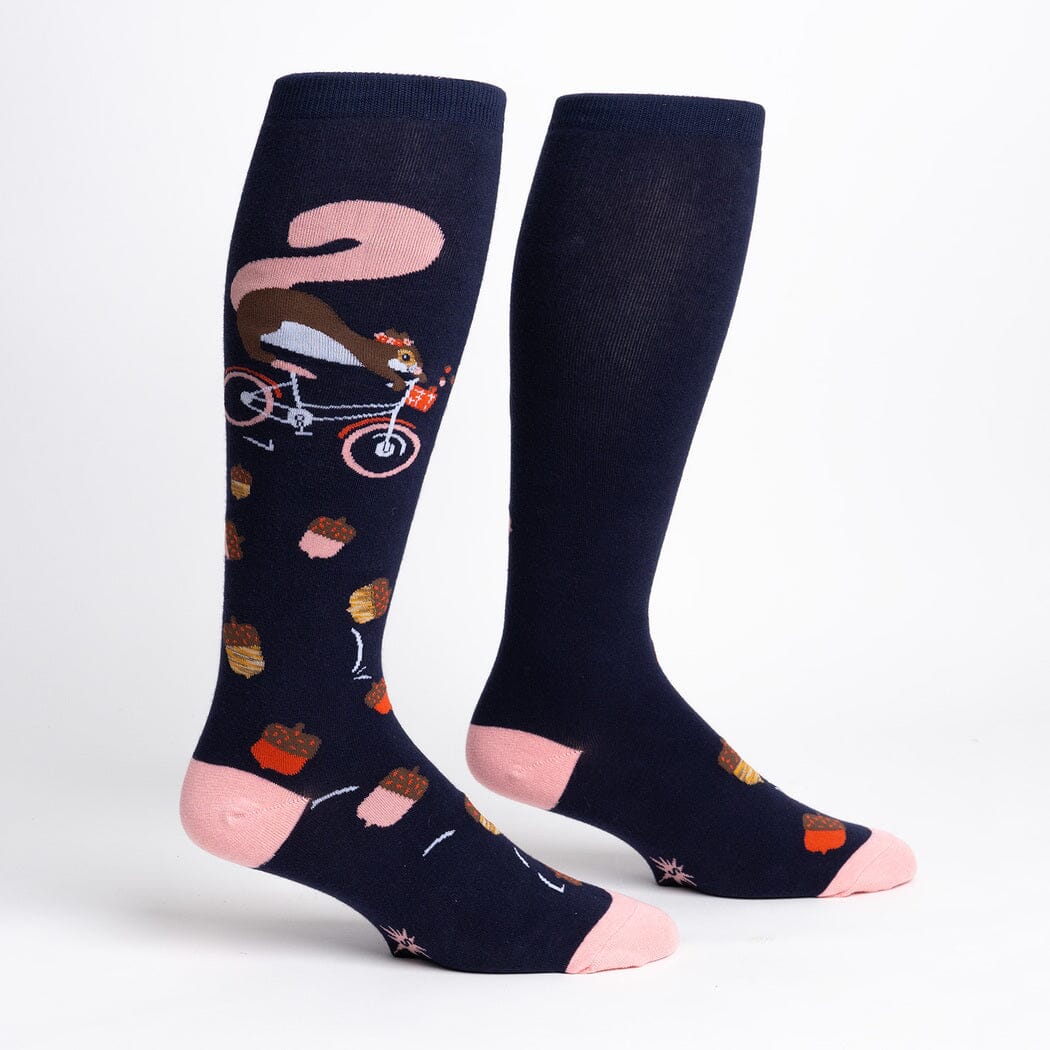 Feeling Squirrelly Stretch-It Knee High Socks | Women's - Knock Your Socks Off