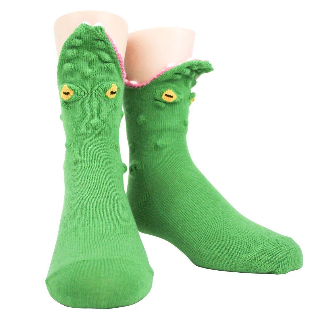 Foot Traffic - 3D Alligator Youth Crew Socks | Kids' - Knock Your Socks Off