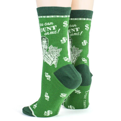 Foot Traffic - Accountant Crew Socks | Women's - Knock Your Socks Off