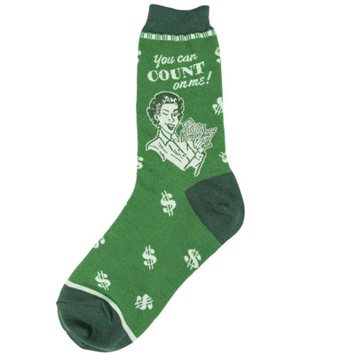 Foot Traffic - Accountant Crew Socks | Women's - Knock Your Socks Off