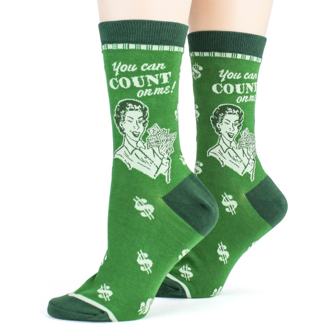 Foot Traffic - Accountant Crew Socks | Women's - Knock Your Socks Off