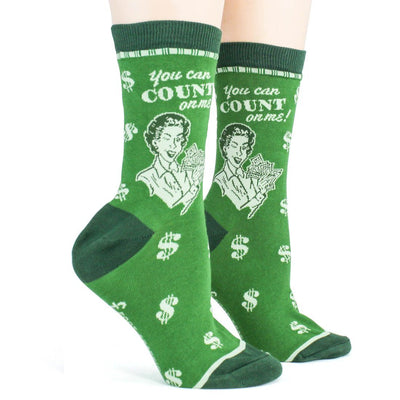 Foot Traffic - Accountant Crew Socks | Women's - Knock Your Socks Off