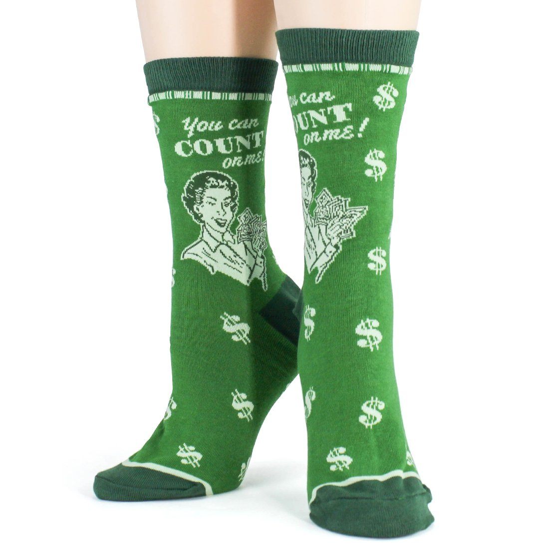 Foot Traffic - Accountant Crew Socks | Women's - Knock Your Socks Off