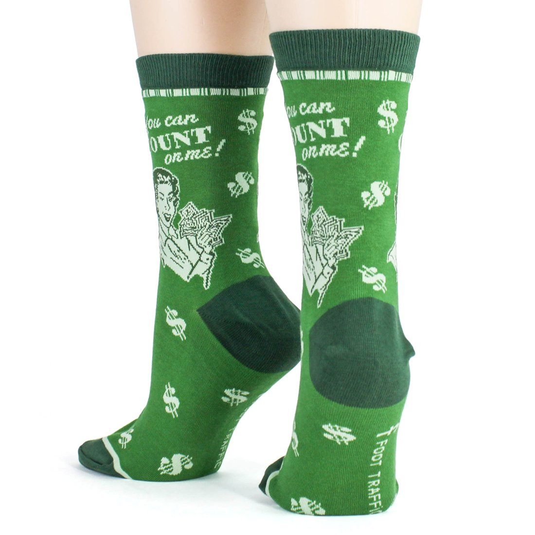 Foot Traffic - Accountant Crew Socks | Women's - Knock Your Socks Off