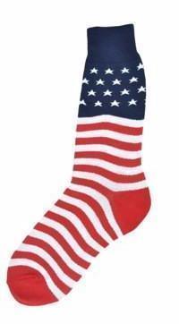 Foot Traffic - American Flag Crew Socks | Men's - Knock Your Socks Off
