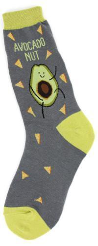 Foot Traffic - Avocado Nut Crew Socks | Women's - Knock Your Socks Off