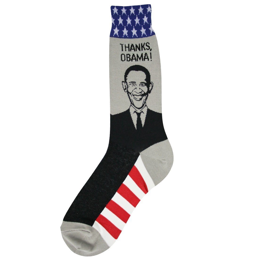 Foot Traffic - Barack Obama Crew Socks | Men's - Knock Your Socks Off