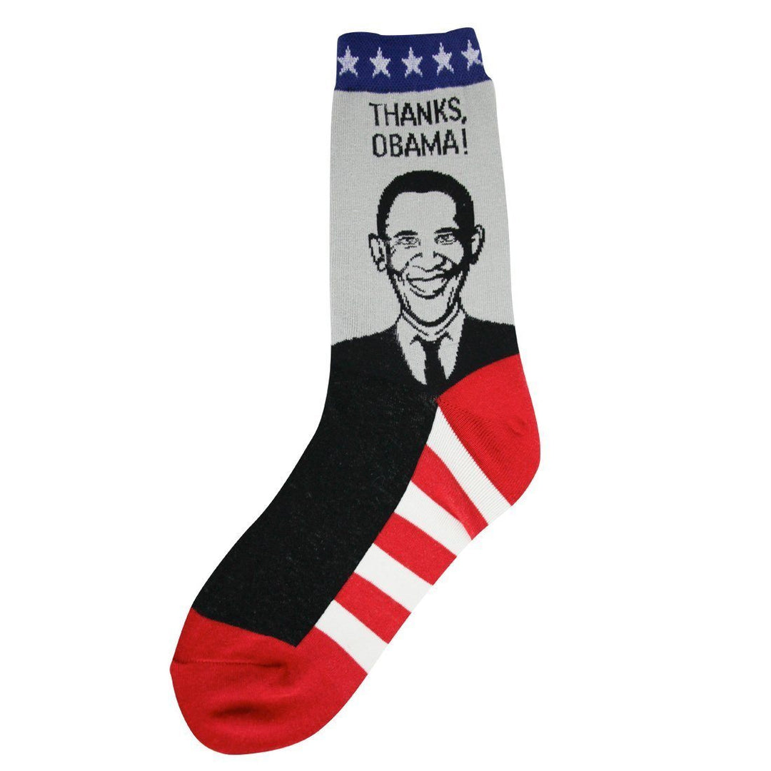 Foot Traffic - Barack Obama Crew Socks | Women's - Knock Your Socks Off