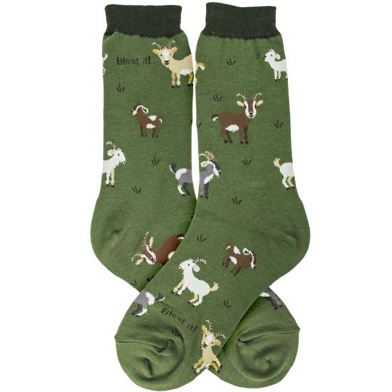 Foot Traffic - Goats Crew Socks | Women's - Knock Your Socks Off