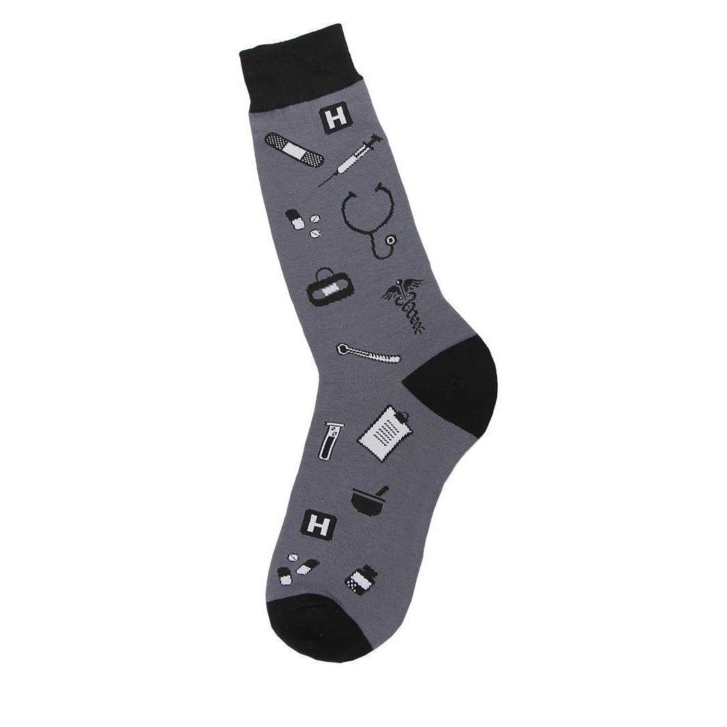 Foot Traffic - Medical Crew Socks | Men's - Knock Your Socks Off