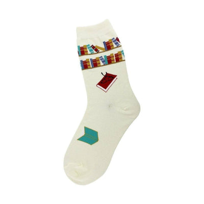 Foot Traffic - Reading Books Crew Socks | Women's - Knock Your Socks Off