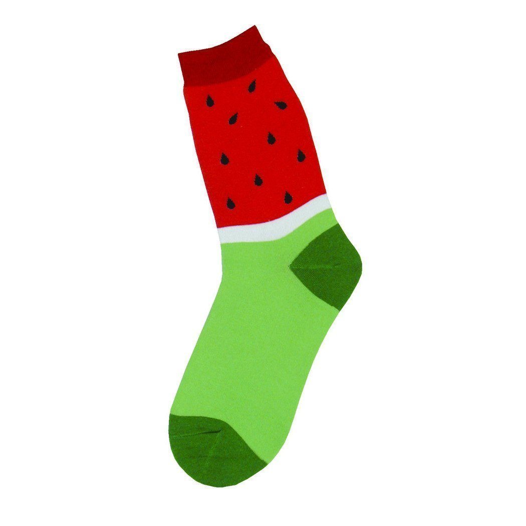 Foot Traffic - Watermelon Crew Socks | Women's - Knock Your Socks Off