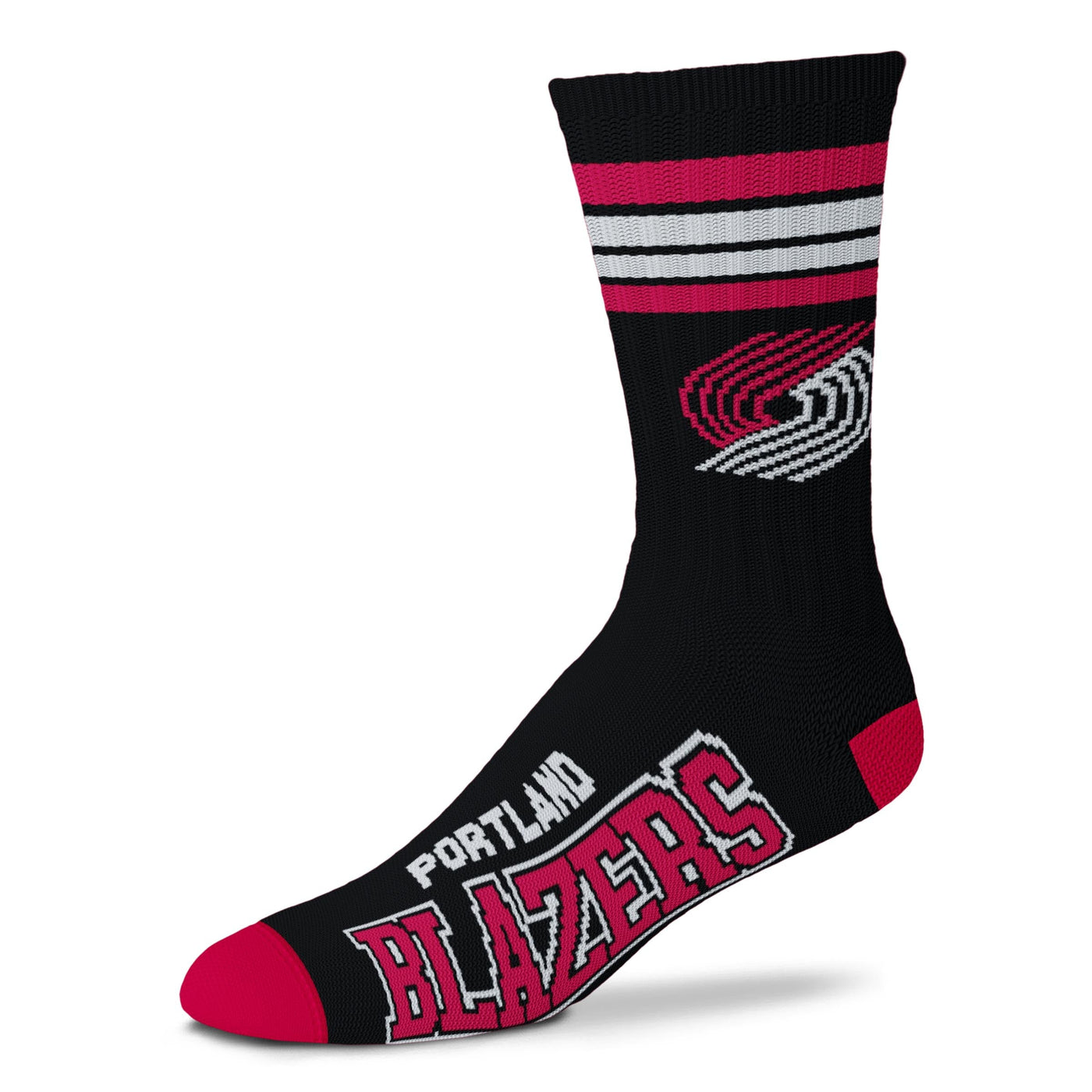 For Bare Feet - Portland Trail Blazers NBA Crew Socks | Men's - Knock Your Socks Off