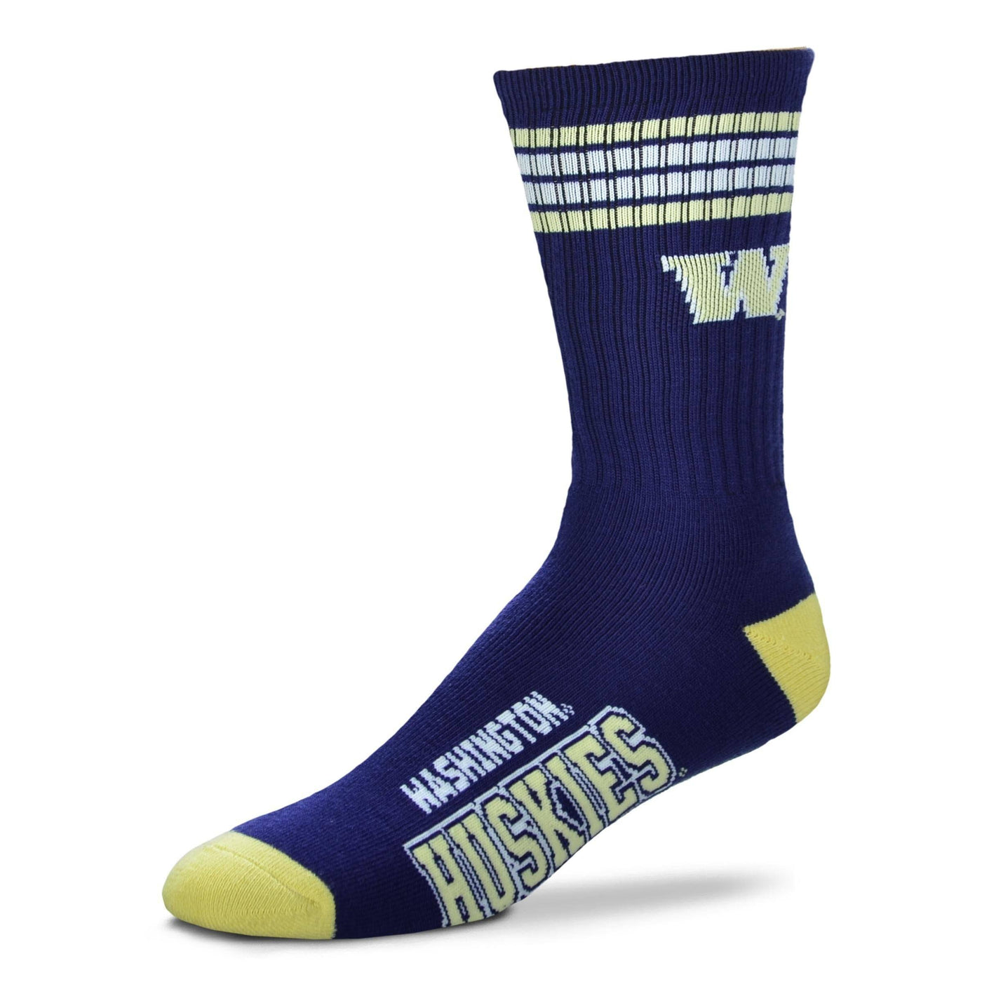 For Bare Feet - University of Washington Huskies Crew Socks | Men's - Knock Your Socks Off