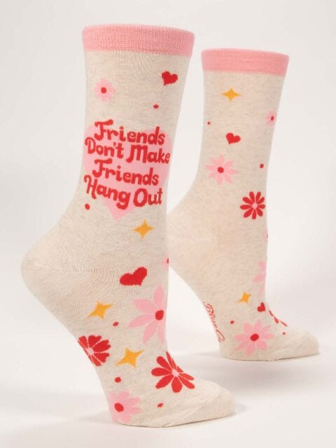 Friends Hang Out Crew Socks | Women's - Knock Your Socks Off