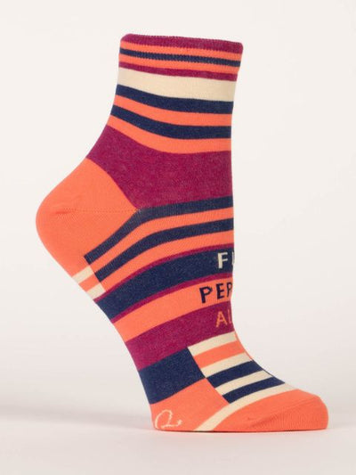 "Fun Person Alert" Ankle Socks | Women's - Knock Your Socks Off