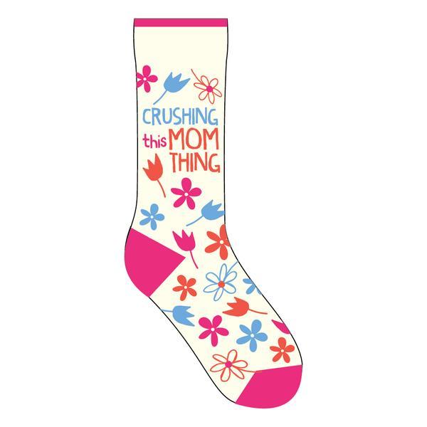 Funatic - Crushing This Mom Thing Crew Socks | Men's / Women's - Knock Your Socks Off