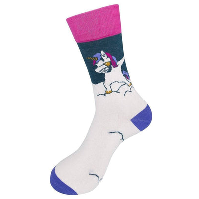 Funatic - Dabbing Unicorn Crew Socks | Men's / Women's - Knock Your Socks Off